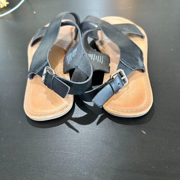 OLD NAVY Faux-Leather Cross-Strap Slingback Sandals Black Size 8.5 - Picture 15 of 15